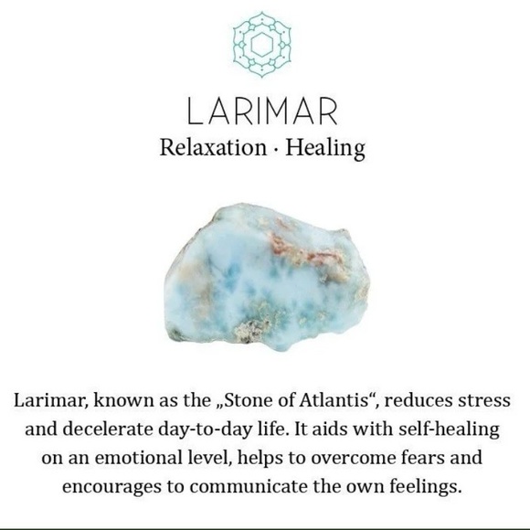 Natural Hemimorphite Larimar Gemstone Sterling Silver Pendant - Picture 4 of 9